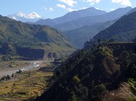 Fluvial terraces along the Yamuna River, Indian Himalaya