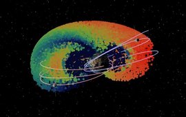 Schematische Darstellung des Ringstroms im Weltraum