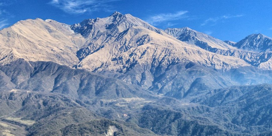 Sierra de Aconquija, Nord-West Argentinien, starkes Niederschlagsgefälle beeinflusst die Form dieses Gebirges