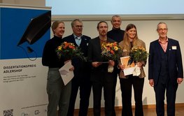 Nominees and award givers of the Adlershof Dissertation Award