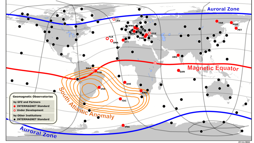 International Geomagnetic Observatories Intermagnet